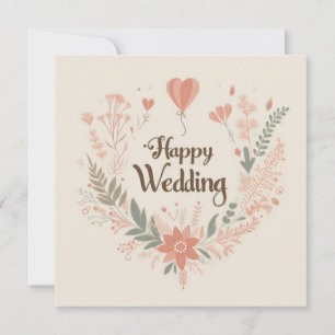 Glückwunschkarten zur Hochzeit Karte