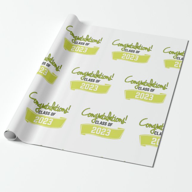 Glückwunschklasse 2023 geschenkpapier (Ungerollt)