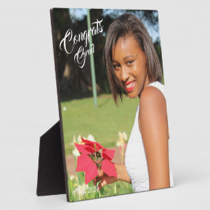 Glückwunschs Grad Foto Abschluss Fotoplatte