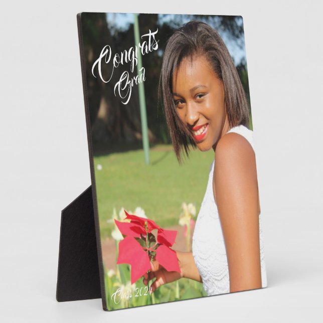 Glückwunschs Grad Foto Abschluss Fotoplatte (Seite)