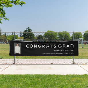 Glückwunschs Grad Foto Schwarz-weiß Abschluss Bann Banner