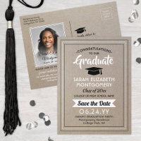 Glückwunschs Grad Imitats Kraft Paper Save the Dat