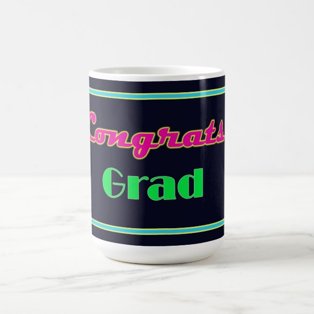 Glückwunschs Grad Neon Letters Kaffeetasse (Mittel)