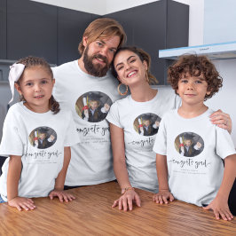 Glückwunschs Grad Script Foto Abschluss T - Shirt