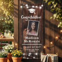 Glückwunschs Graduation Party Rustic Modern 2 - Fo