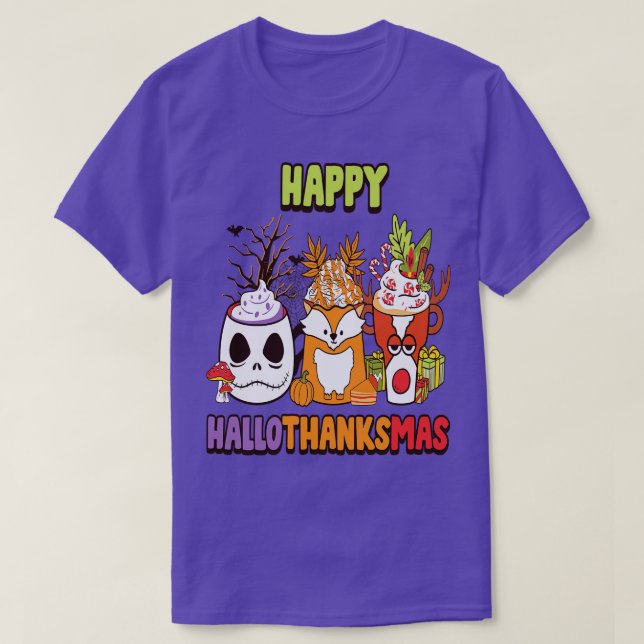 glückyhallothanksmas 16 T-Shirt (Design vorne)