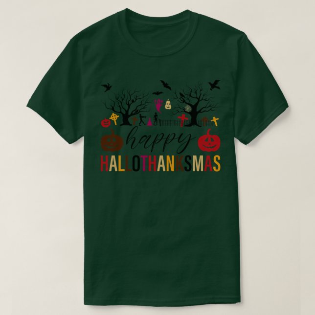 glückyhallothanksmas 20 T-Shirt (Design vorne)