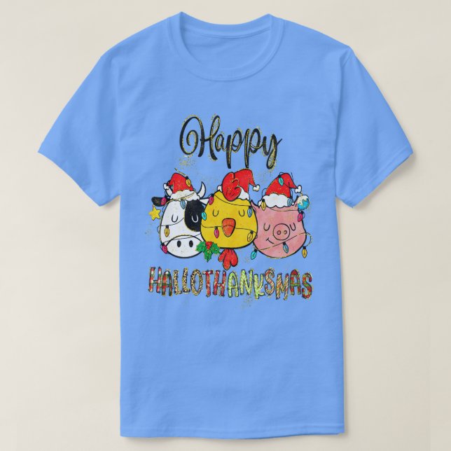 glückyhallothanksmas 5 T-Shirt (Design vorne)