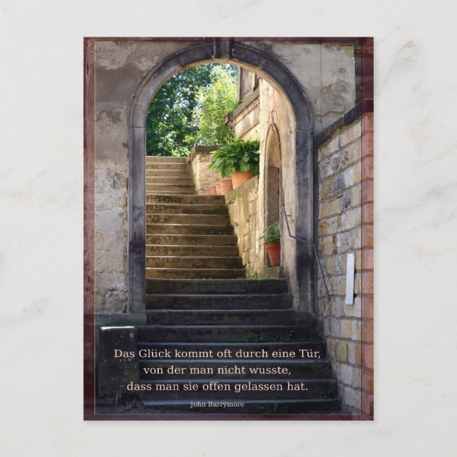 Glueck Postkarte (Vorderseite)