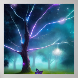 Glühbaum Poster