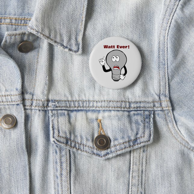 Glühbirne aus Cartoon Button (Beispiel)