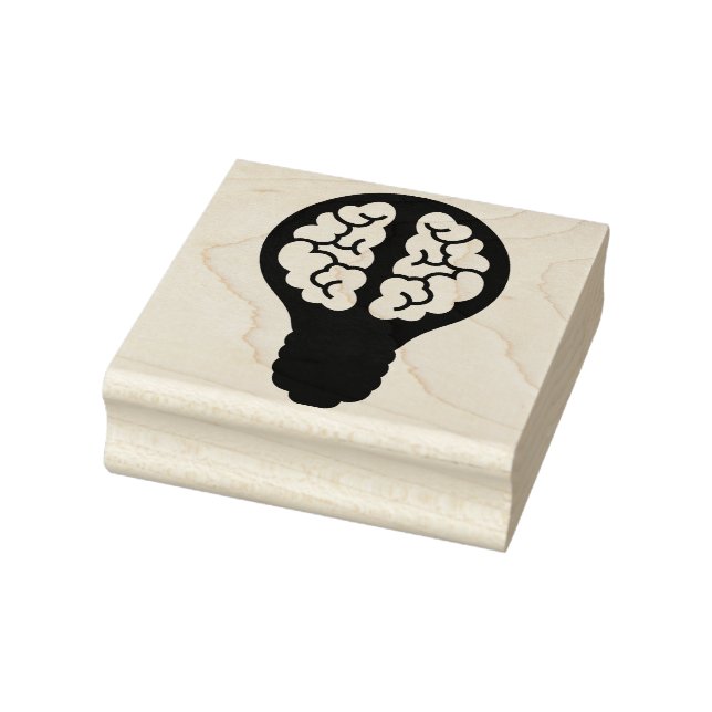 Glühbirne Brain Gummistempel (Stempel)