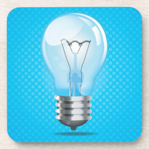 Glühbirne Getränkeuntersetzer