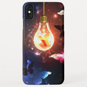 Glühbirne mit Nachtschmetterlingen Case-Mate iPhone Hülle