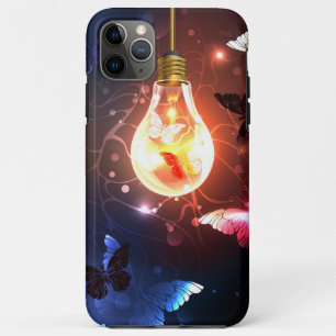 Glühbirne mit Nachtschmetterlingen Case-Mate iPhone Hülle