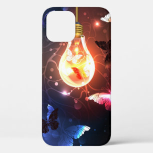 Glühbirne mit Nachtschmetterlingen Case-Mate iPhone Hülle