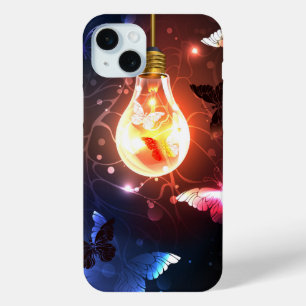 Glühbirne mit Nachtschmetterlingen Case-Mate iPhone Hülle