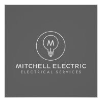 GLÜHbirne-MONOGRAMM-LOGO auf GRAU für ELEKTRIKER