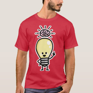 Glühbirnen-Ideen-Gehirne kreativ Genie lustig erst T-Shirt