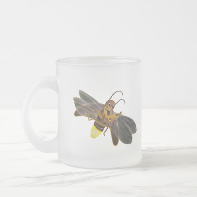 Glühen Firefly Lampyridae Mattglastasse (Links)
