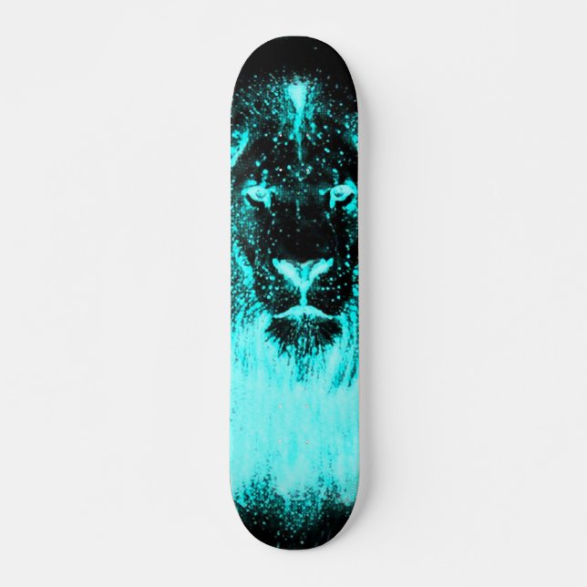 Glühen im dunkler städtischer skateboard (Vorne)