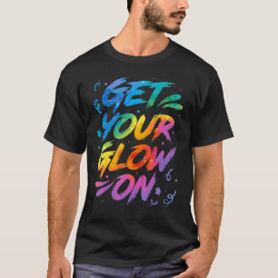 Glühen in hellen Farben 80 Thema T-Shirt