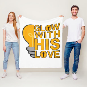 Glühen mit seiner Liebe Fleece Blankon