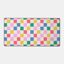 Glühen Sie auf Ihrem eigenen Pace farbenfroh überp Schreibtischunterlage