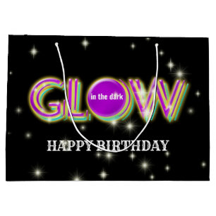 Glühen Sie in das helle bunte des Große Geschenktüte