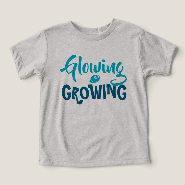 Glühen und wachsen - Shirt für Kleinkinder mit Ins (Design Vorderseite)
