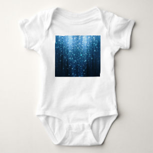 Glühend Abstrakt: Illuminierte Hintergrundkunst. Baby Strampler