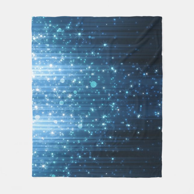Glühend Abstrakt: Illuminierte Hintergrundkunst. Fleecedecke (Vorderseite)