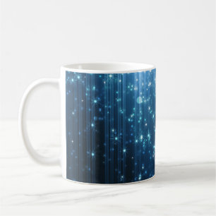 Glühend Abstrakt: Illuminierte Hintergrundkunst. Kaffeetasse