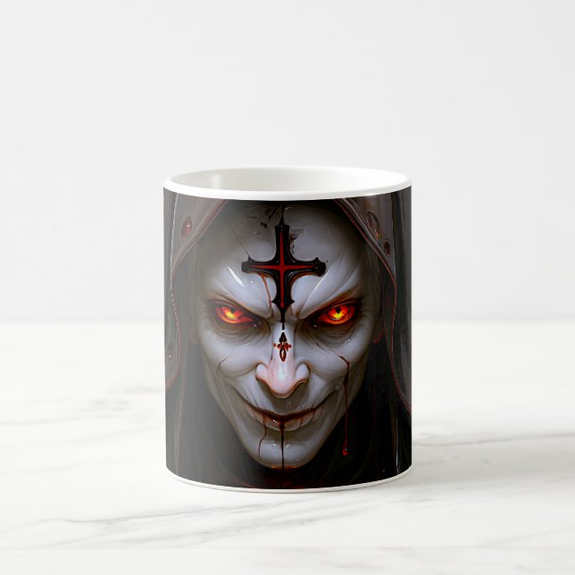 Glühende Augen Kaffeetasse (Mittel)