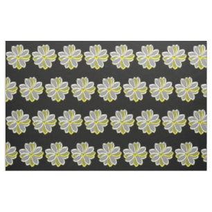 Glühende Daisy-Blume Gemustertes Floß Stoff