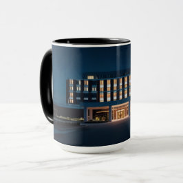 Glühende Dedication: Krankenhaus bei nächtlicher T Tasse