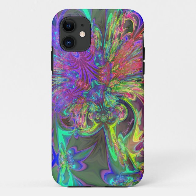 Glühende Explosion von Farbe- aquamarinem u. Case-Mate iPhone Hülle (Rückseite)