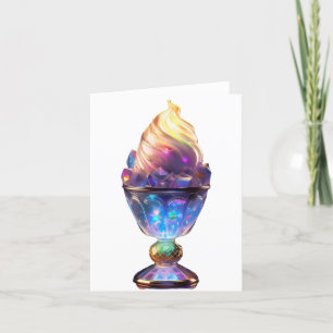 Glühende Goblet Ice Cream Sunda Dankeskarte