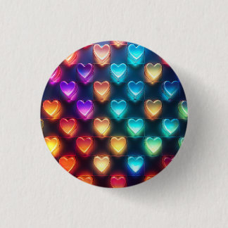 Glühende Herzen Button