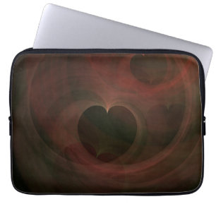Glühende Herzen Laptopschutzhülle
