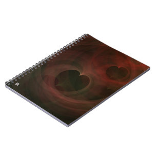 Glühende Herzen Notizblock