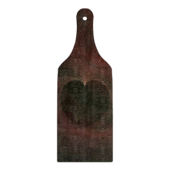 Glühende Herzen Schneidebrett (Vorderseite)