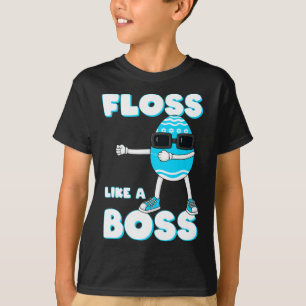 Glühende Jungs, die wie ein Boss Ostereier flossen T-Shirt