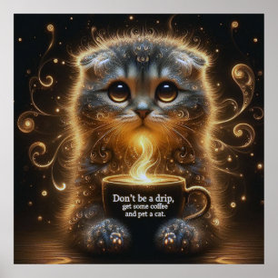 Glühende Kaffeekur Poster