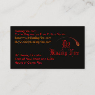 Glühende Karten des Feuer-D2