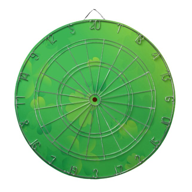 Glühende Kleeblätter Dartscheibe (vorne)