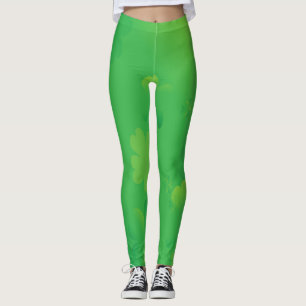 Glühende Kleeblätter Leggings
