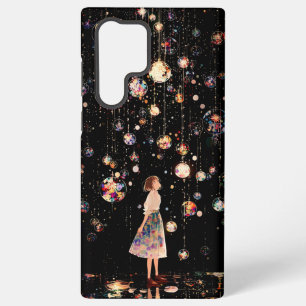 Glühende Kugeln Sternennacht Samsung Galaxy S22 Ul Hülle