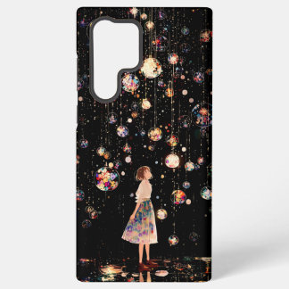 Glühende Kugeln Sternennacht Samsung Galaxy S22 Ul Hülle
