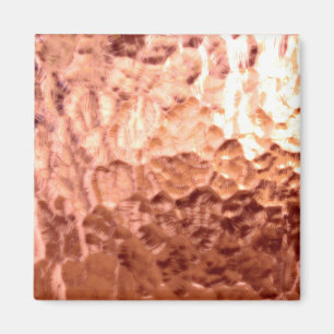 Glühende kupferne Skulptur Magnet